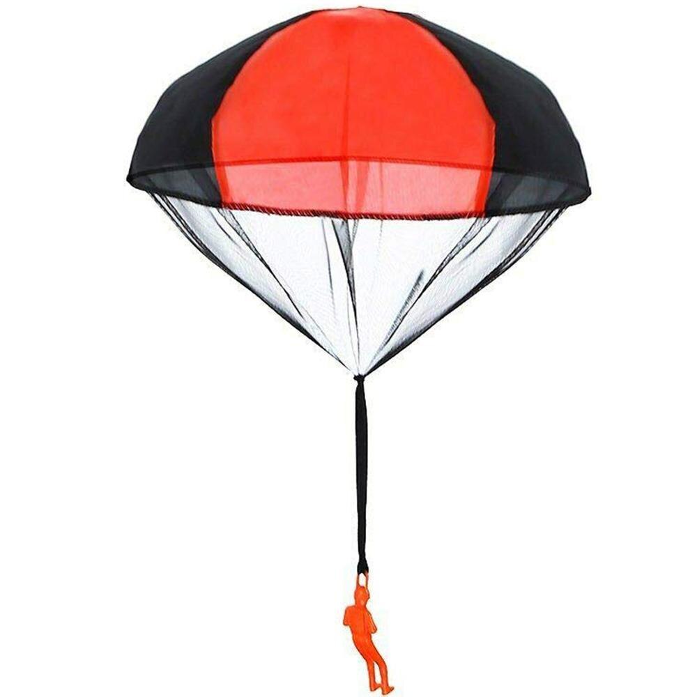 Hand Throwing Parachute Kids Outdoor Funny Toys Game Play Educational Toys for Children Fly Parachute Sport Mini Soldier Toy: Orange