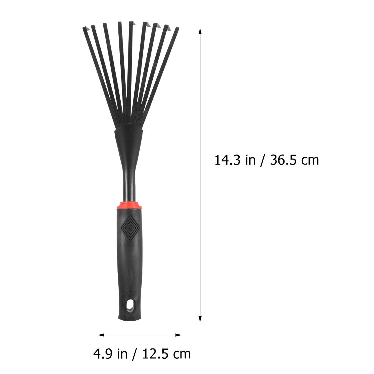1PC Large Steel Wire Gardening Rakes Multifunctional Fallen Leaves Grass Rake Wooden Handle Garden Rake Practical Gardening Tool