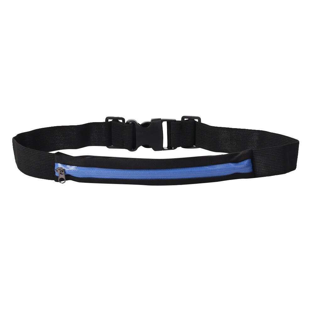 Taille Verpakking Mannen Vrouwen Outdoor Stretch Sport Riem Zakken Mobiele Telefoon Zak Fanny Pack Heuptas Mode Taille Tas para: Blue