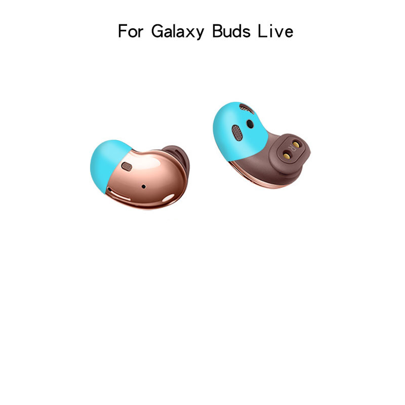 Silikonkuddar för samsung galaxy buds live hörselskyddsfodral läckagefritt ljud hörlurar halkfria örontips för galaxy buds live: Himmelsblå