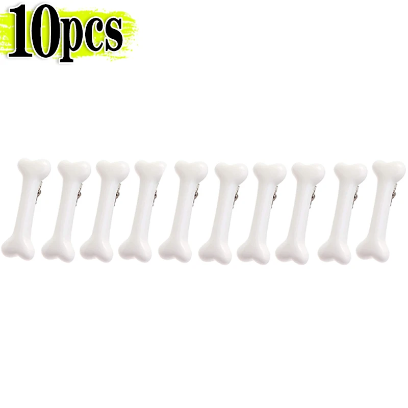 Horquillas de hueso blanco para mujer, pasadores para la cabeza, pinzas para el pelo de hueso de perro vívidas, pasador lateral para el cabello, accesorios para el cabello: Gris
