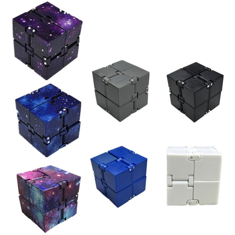 3D Disimballare il giocattolo del Cubo Mini Giocattolo Dito EDC Ansia Alleviare Lo Stress Cubo Blocchi Giocattoli Per I Bambini Divertenti Regalo di Modello di Plastica istruzione