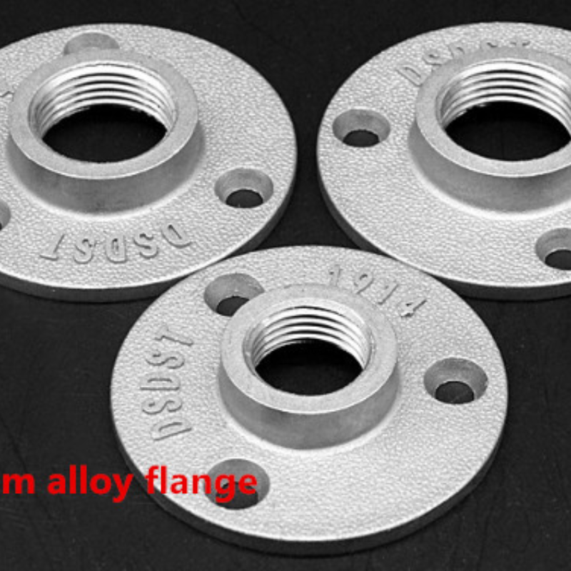 5Pcs 1/2" 3/4" Cast Iron Flanges Thread BSP Malleable Iron Industrial Pipe Fittings Exhaust Wall Mount Floor Flange Piece