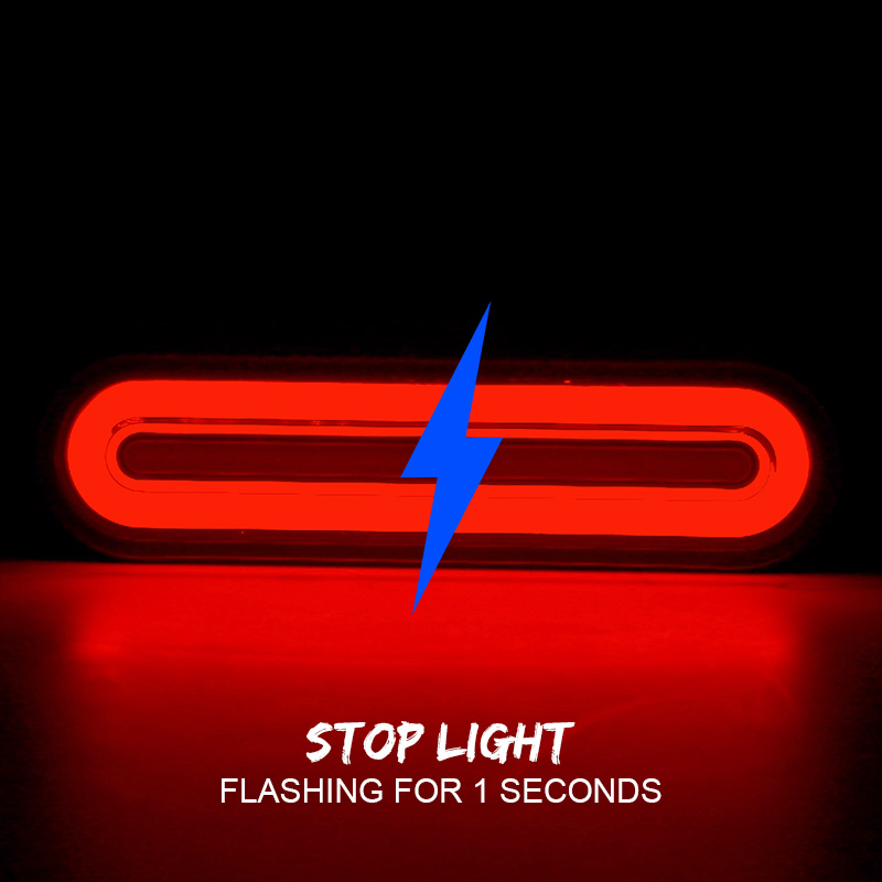 Luces traseras LED 3 en 1 para motocicleta, lámpara de freno trasero roja + amarilla con luz de señal de giro DRL para moto Dirt Pit bike ATV UTV