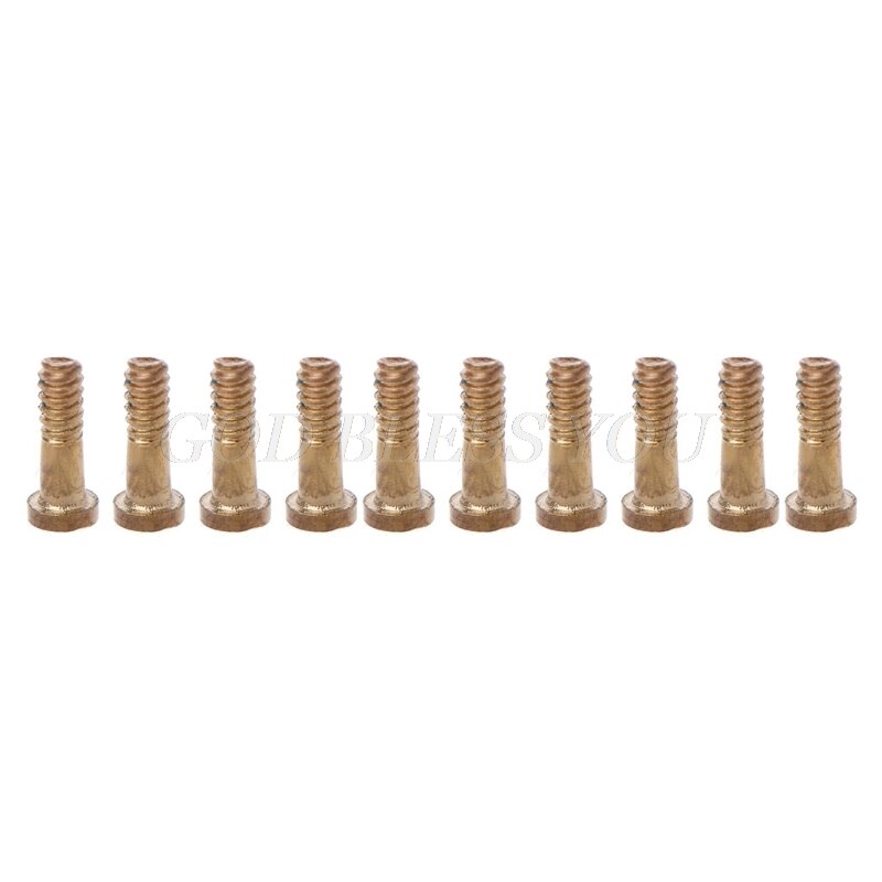 10Pcs Torx Schroef 5-Point Star Bottom Schroeven Kit Voor Iphone 6/6S/6 Plus/6S Plus/5S: Gold