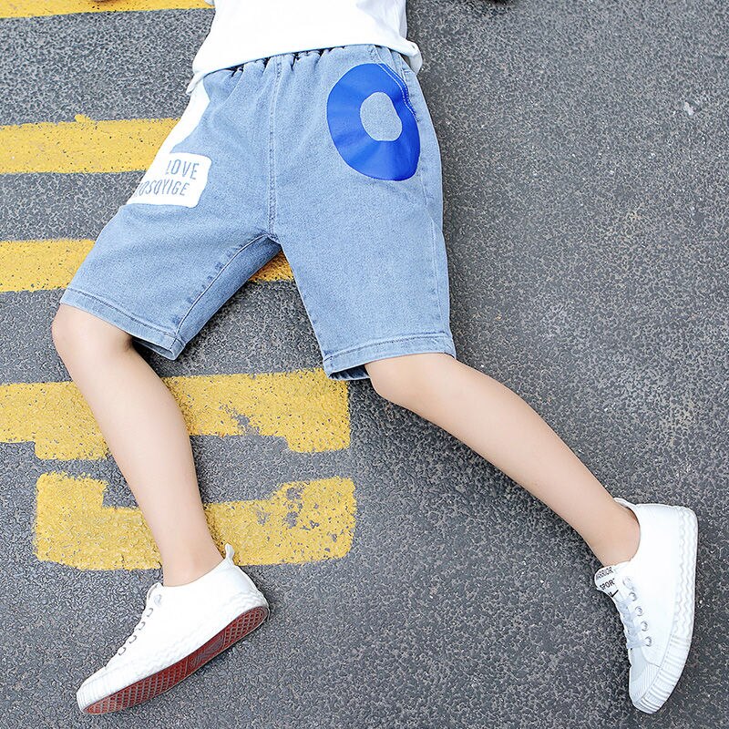 Kinder Kurze Hosen Für Baby Jungen Hosen Kinder Jungen Jean Hosen Casual Denim Blau Farbe Jeans Shorts Baby Jungen Sommer kleidung