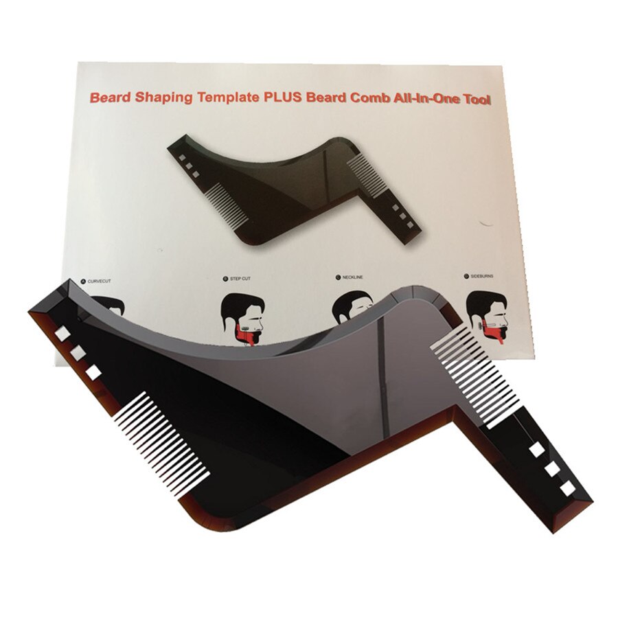 Cepillo para el cuidado de la Barba y el pelo, accesorio para salón de ducha, con forma de bigote, Goatee, estilo moldeador