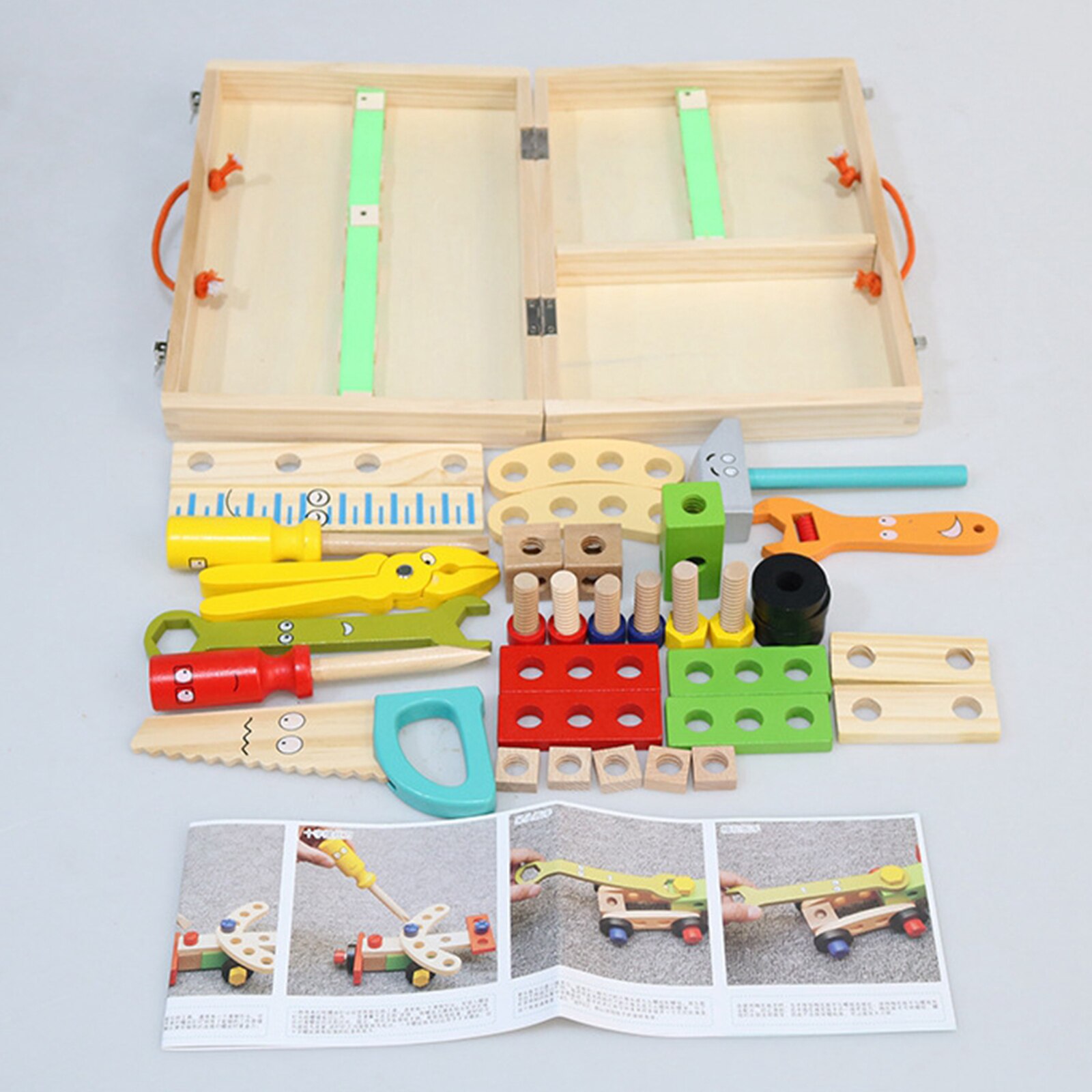 Repair Box Tool Set Role Play Pretend Toy Kids Educational Puzzle Toys