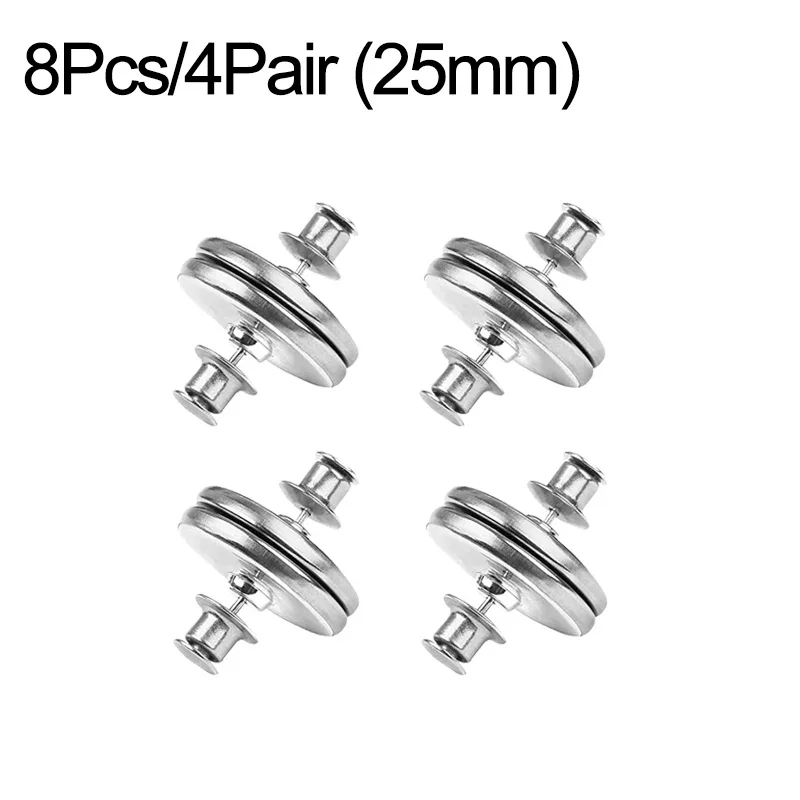 4/8Paare Vorhang Magnetknopf Abnehmbare Vorhang Fix Verschluss Clip Verhindern Licht Einstellung Fenster Bildschirm Schließen Magnet Schnalle: Licht Grau