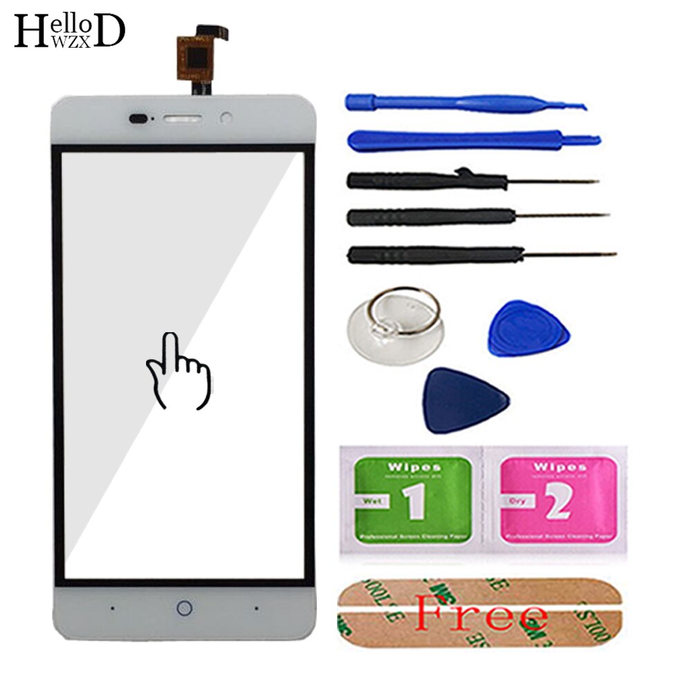 Touchscreen digitizer paneel lens sensor voor zte blade  x3 /  blade  d2 / t620 vervanging onderdeel mobiele telefoon front glas gereedschap lijm