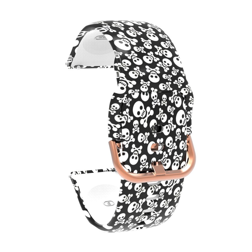 20mm Siliconen Horlogeband - Bloemenprint Band voor Samsung Galaxy Watch 42mm Gear Sport S2: 18