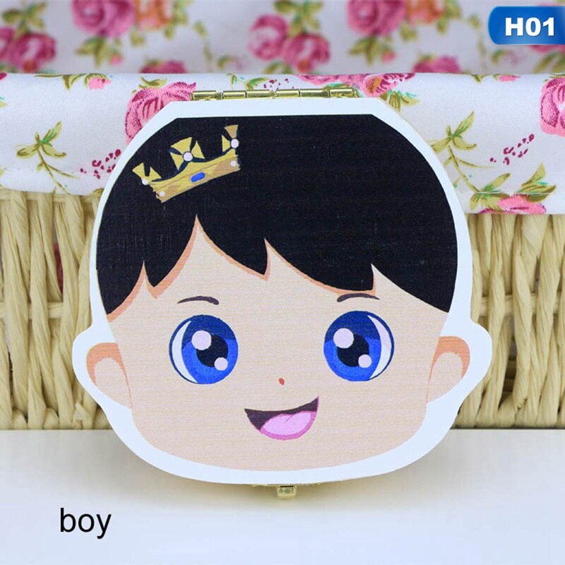 Baby suvenirer favoritter tre baby tenner boks organiser melketenner navlestreng lagre oppbevaring suvenirer: H01