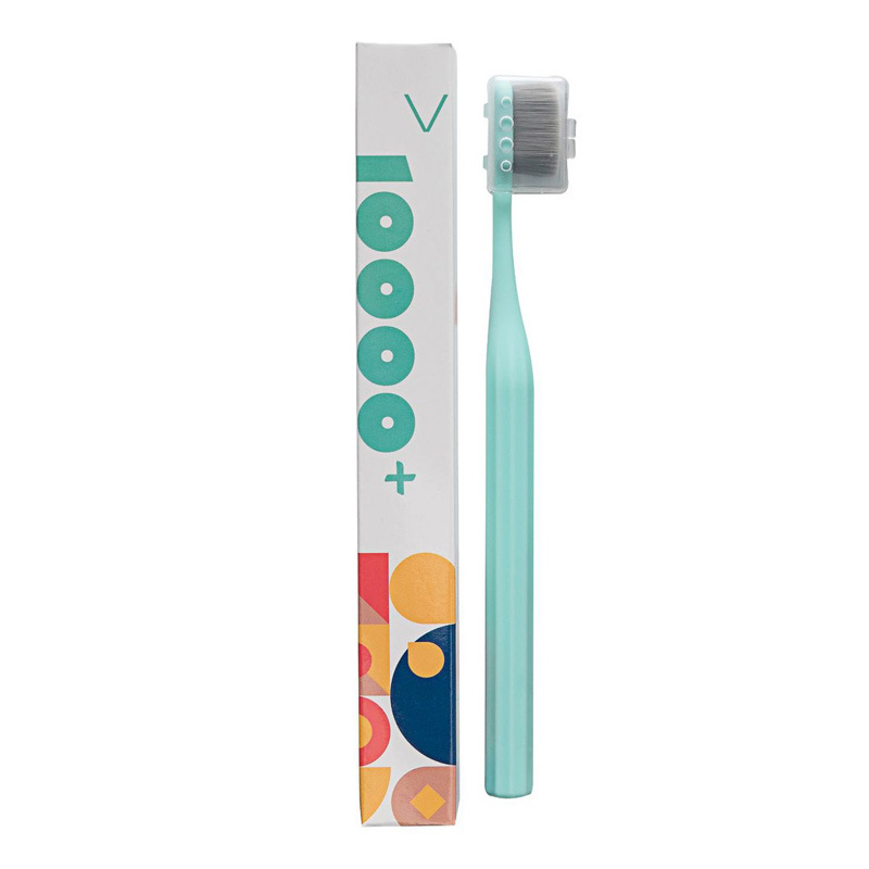 Superzachte student bamboe houtskooltandenborstel Zacht haar Volwassen tienduizend haar tandenborstel High End tanden bleken gereedschap tandheelkundige: green