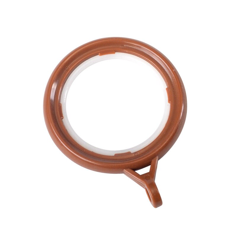 10 Stuks Per Lot Plastic Gordijn Accessoires Ringen Zilverkleurige Koper Kleur Haak Opknoping Interne Diameter 40 Mm: Teak color