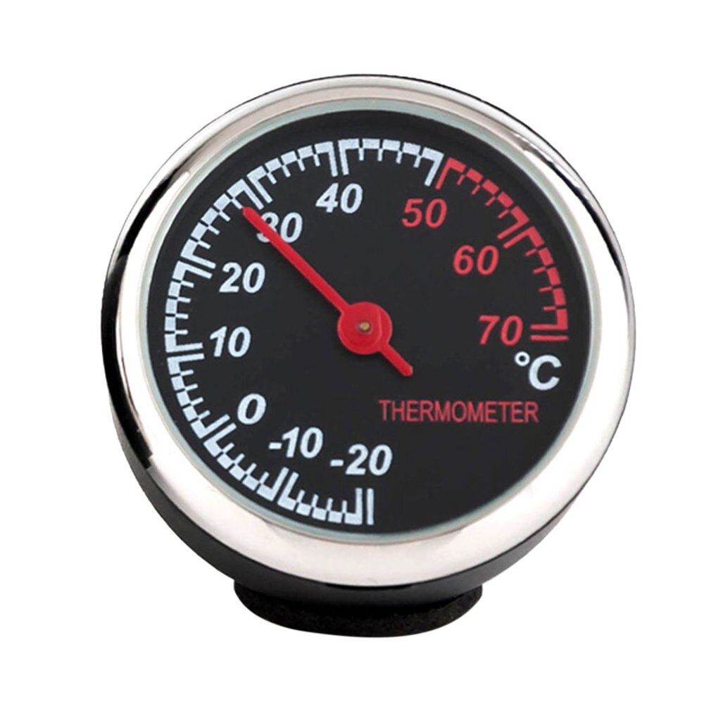 Round Shape Car Automobile Digital Clock Auto Watch/Thermometer/Hygrometer Car Interior Decoration Ornament Car Styling: Temperature