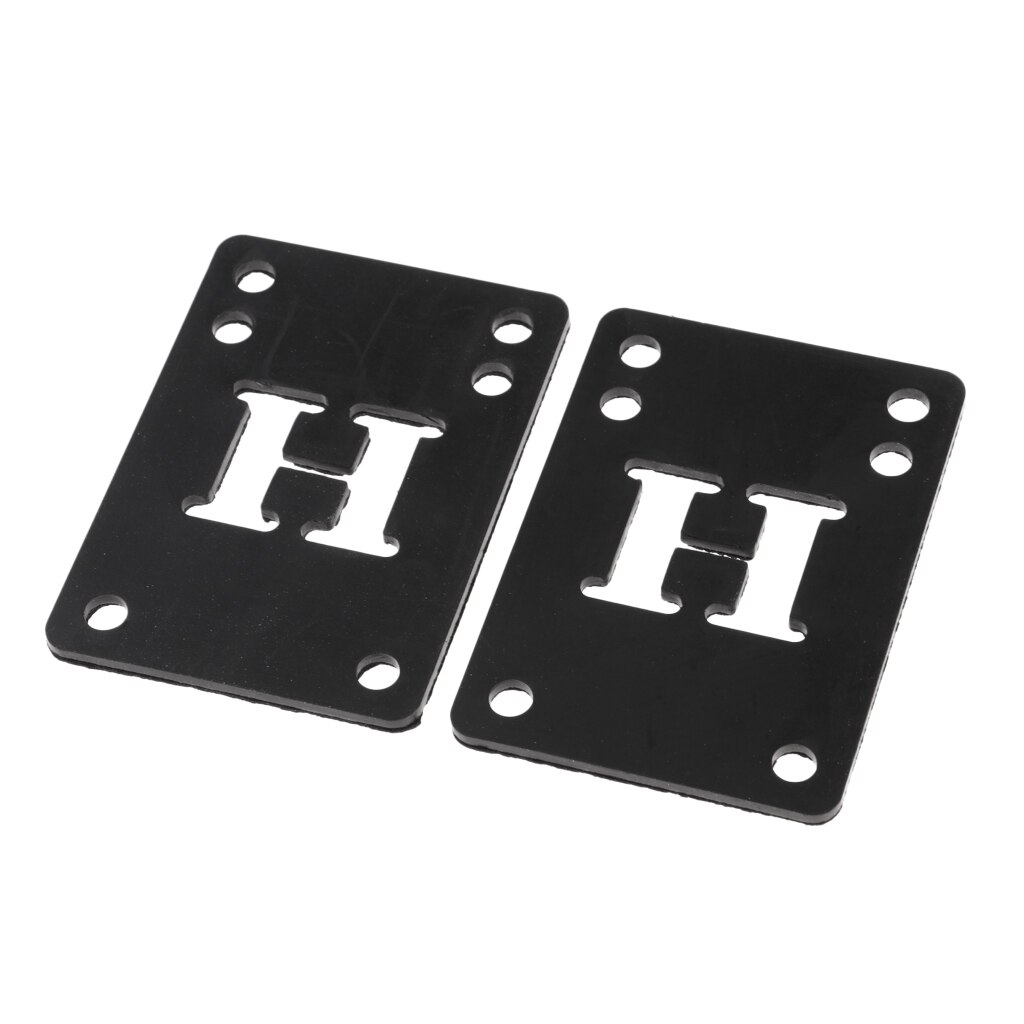 2 stk gummi skateboard longboard riser stødpuder 3mm 72 x 52 x 3mm