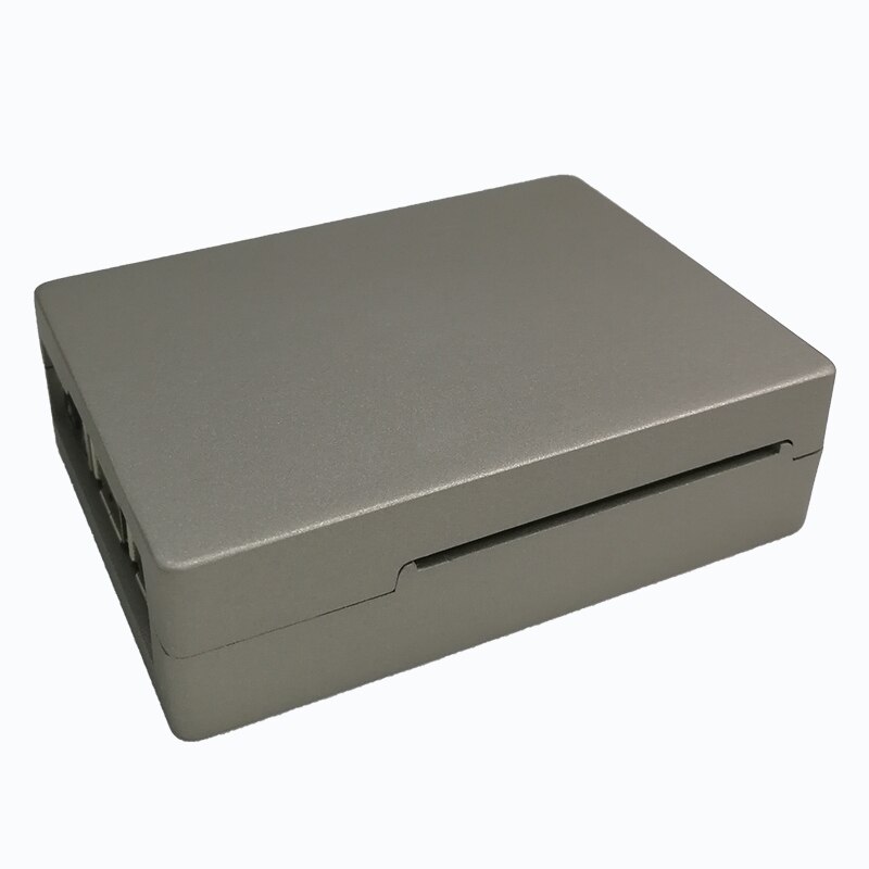 Carcasa Raspberry Pi 3 b, carcasa de aluminio gris Pi 3 Modelo B, caja negra RPI 3B/3B + carcasa metálica