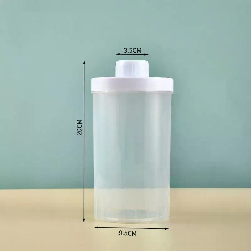Siroopdispenser voor koffiebar Plastic siroop lege flessen Dispenserfles met deksel Keukencontainer Multifunctioneel