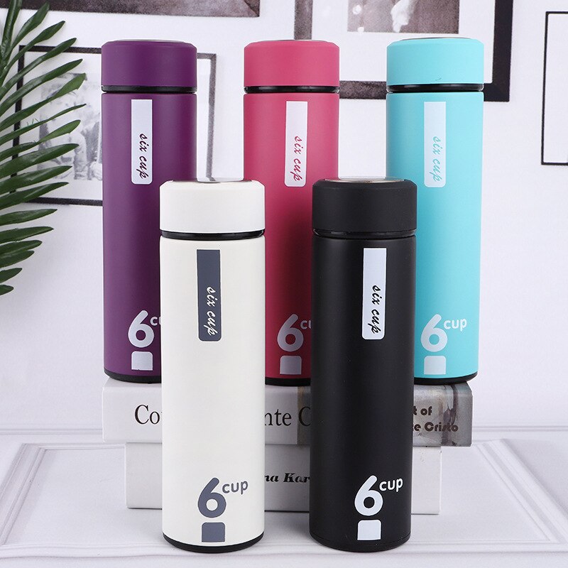Double Wall Stainless Steel Vacuum Flasks 500ml Thermos Cup Coffee Tea Milk Travel Mug Thermo Bottle Thermocup