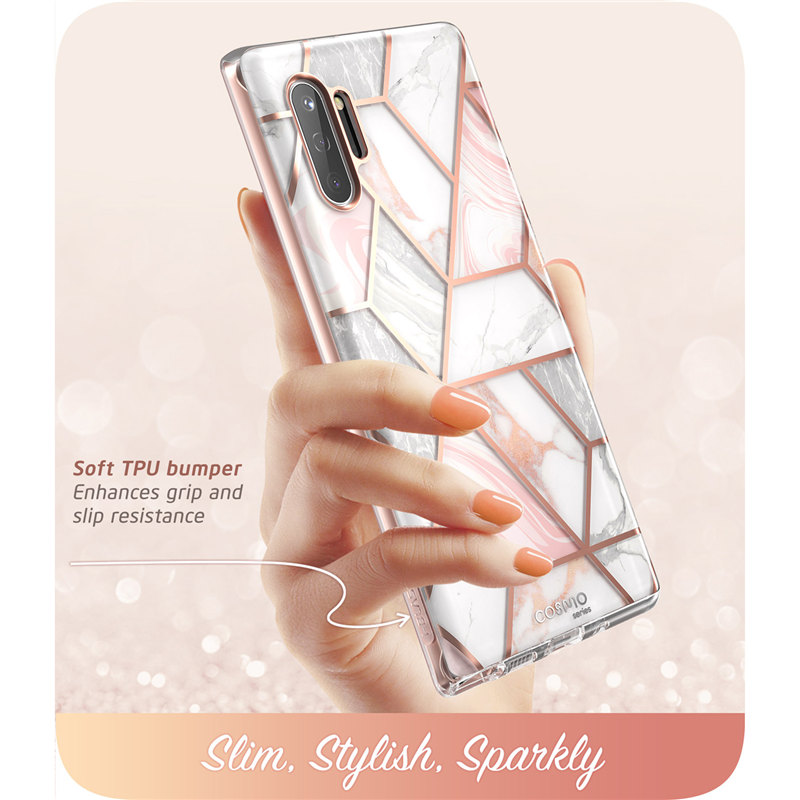 For Samsung Galaxy Note 10 Case Release) i-Blason Cosmo Full-Body Glitter Marble Cover WITHOUT Built-in Screen Protector