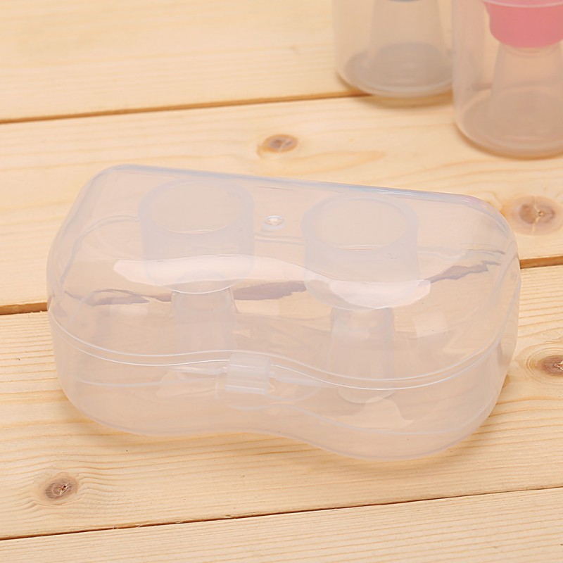 Nipple Shield Protector Silicone Baby Breast Milk Feeding 2Pcs Soft Ultra-thin Silicone Breast shell