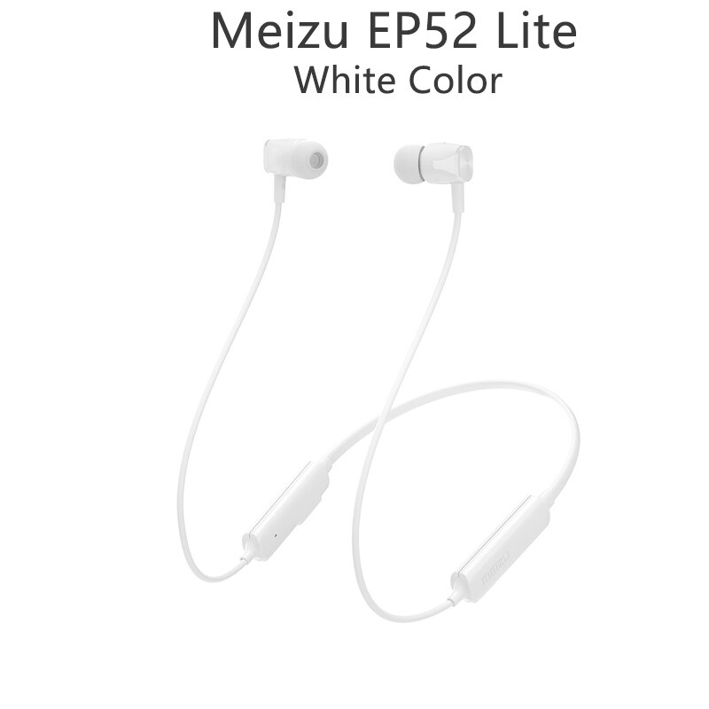 Meizu EP52 Lite IPX5 Esporte Bluetooth 4.2 fone de Ouvido Sem Fio Fone de Ouvido Bluetooth Fone de Ouvido À Prova D' Água para 16T telemóveis: White