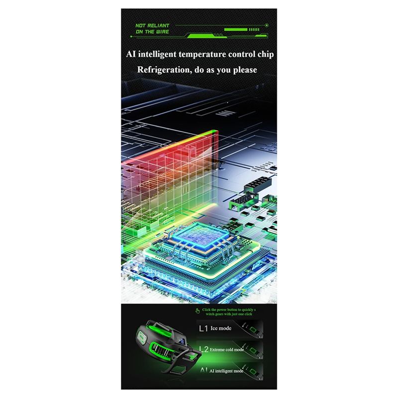 Semiconductor Cooling Device Digital Display Phone Cooler Magnetic Refrigeration Cooling Artifact