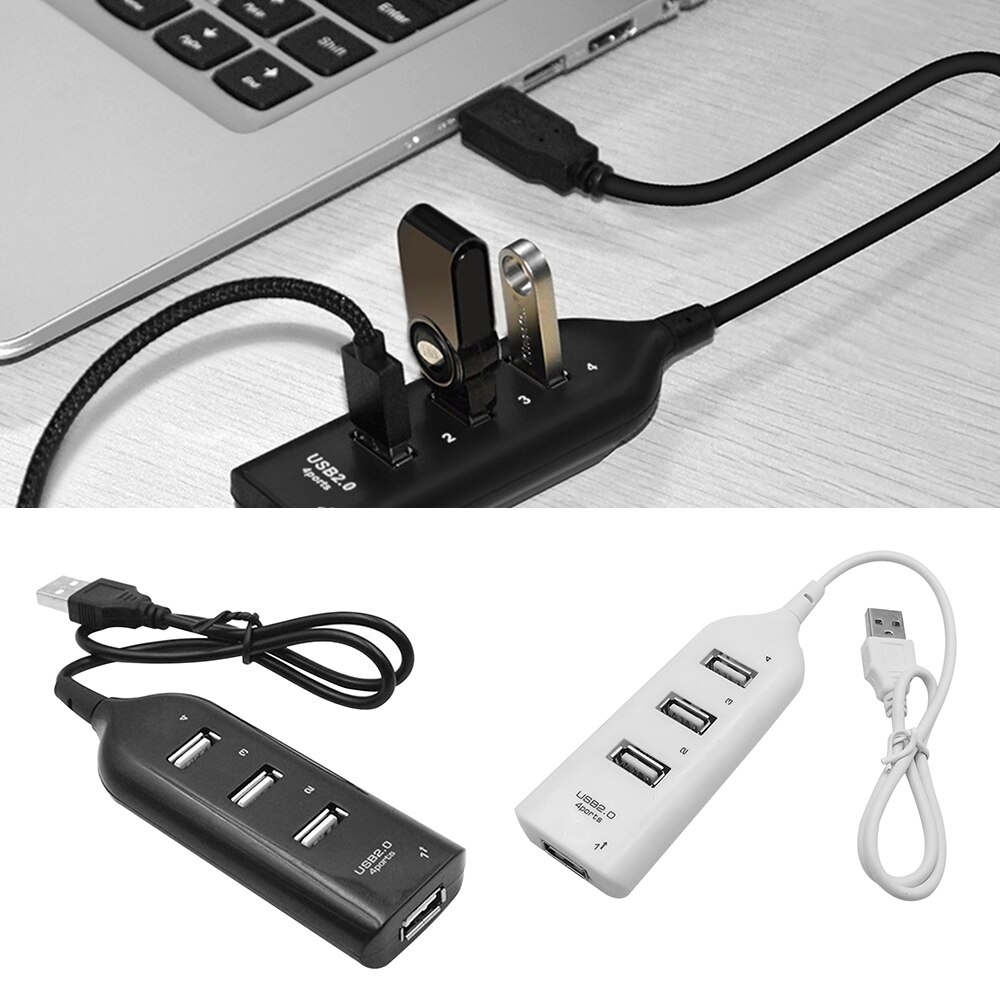 3 porte usb 2.0 splitter kabel højhastigheds usb hub usb forlænger usb splitter adapter til computer desktop notebook laptop