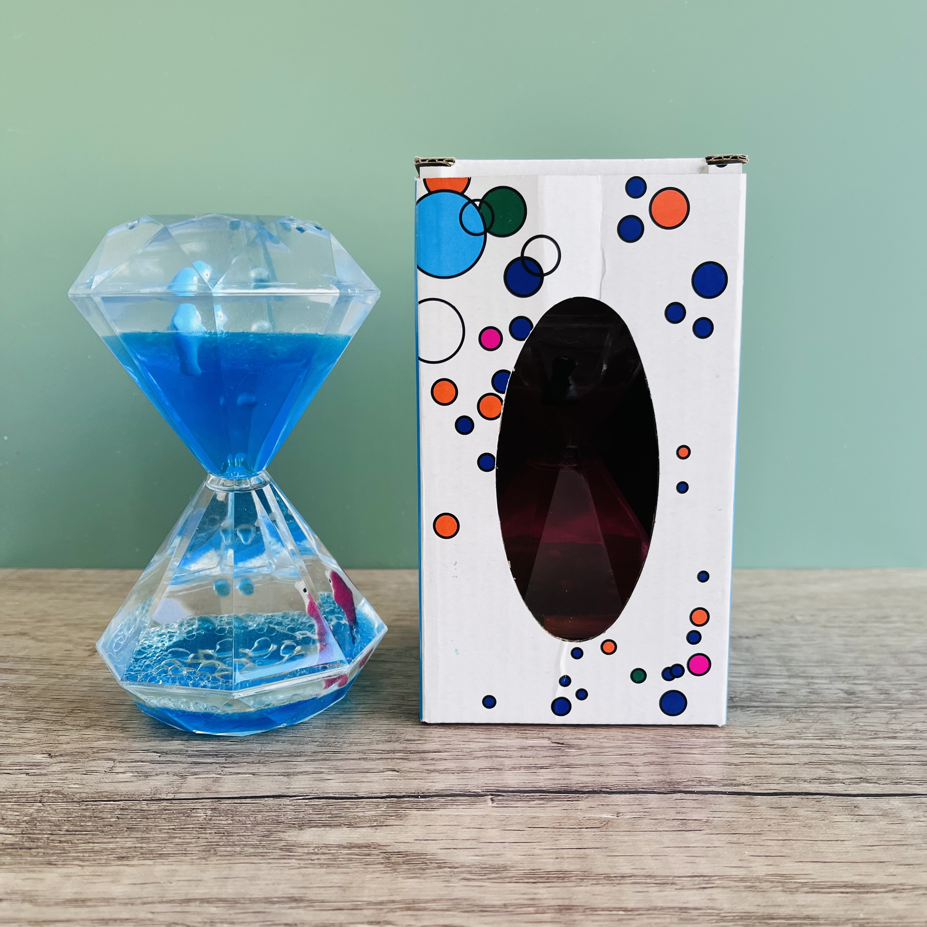 Sablier décoratif en plastique, diamant, fuite d&#39;huile, pingouin dans la vie Marine, poisson mignon, animaux de l&#39;océan, ornements de bureau, promotionnel