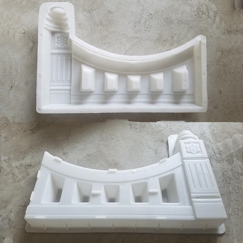1pcs 61x41cm Concrete Fence Mold Garden Flower Pool Plastic Mold Brick Courtyard Rectangle Antique Flower Pond Paving Molds DIY