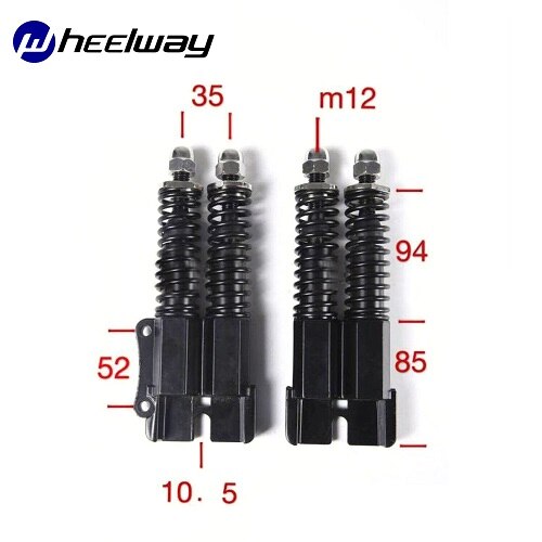 10 inch Electric Scooter Hydraulic Shock Absorber Suspension Motorcycle Scooter MTB Mountain Bike Bicycle Spring Rebound Damping