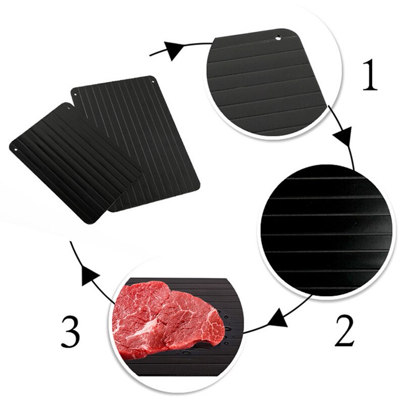 Kitchen Accessories Magic Fast Defrosting Tray Thaw freezing Food Meat Fruit Quick Defrosting Plate Board Safe Fast Thawing Tool