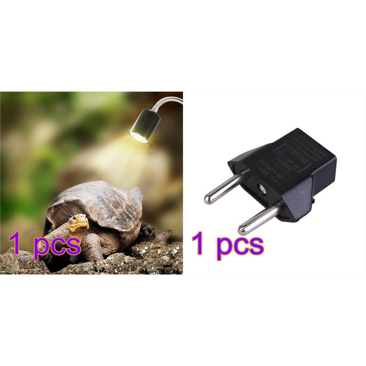 Reptile Lamp Set UVA+UVB 3.0 Lamp Clip-on Bulb Lamp Holder Thermometer Hygrometer Turtle Tortoises Basking Lamp Heat light Kit: 1