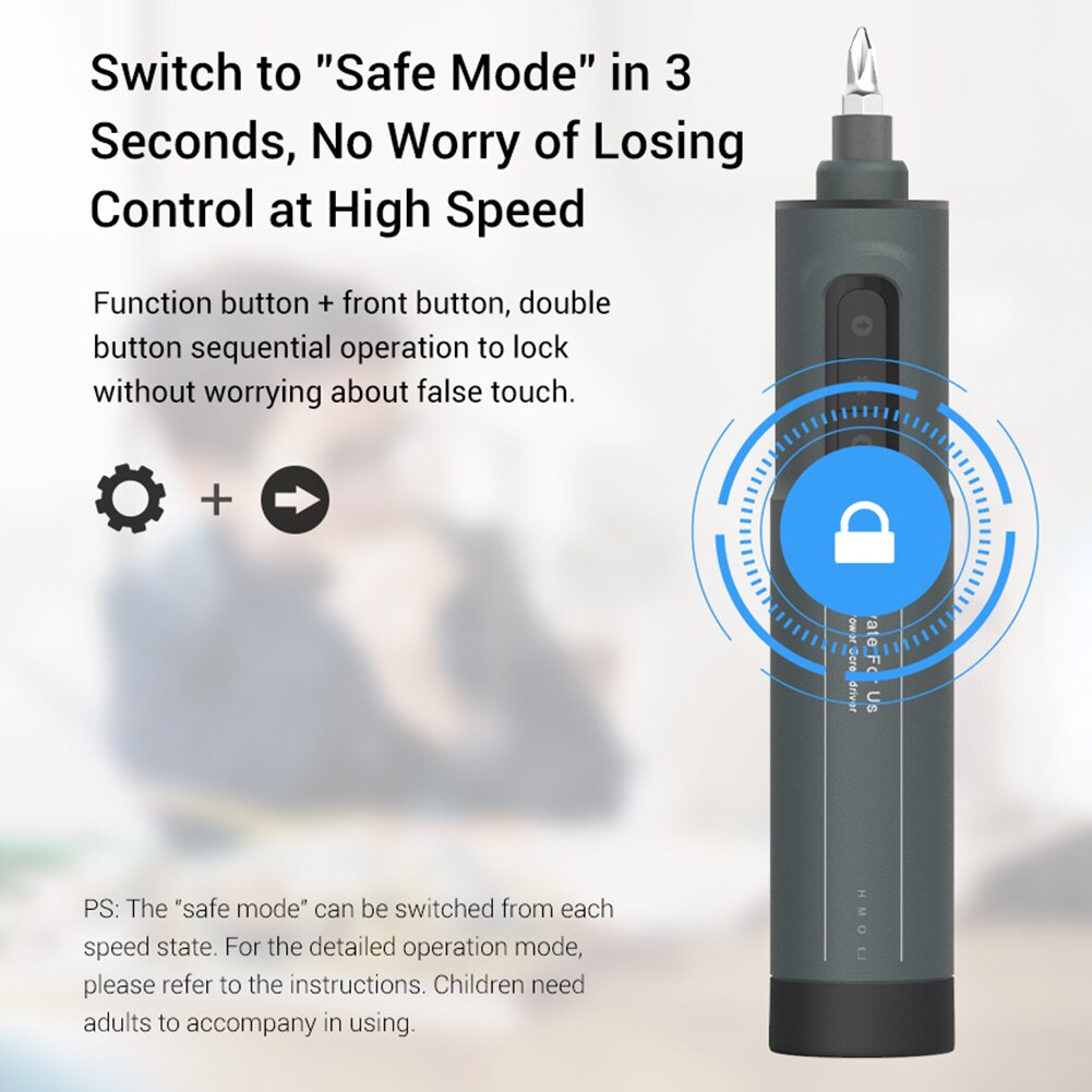 Electric Screwdriver Cordless Bits Power Drill Repair Kit Rechargeable Screwdriver Work with Smart Home Kit Product Tools