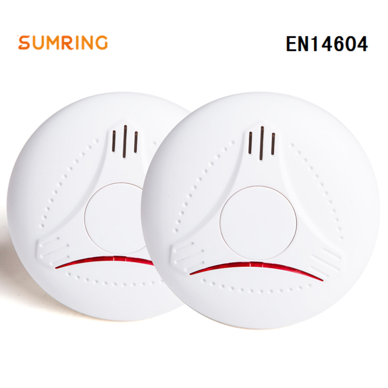 10 Years Smoke Detector Alarm EN14604 And CE Approved Stand Alone Smoke Sensor Kidde With Lithium Battery
