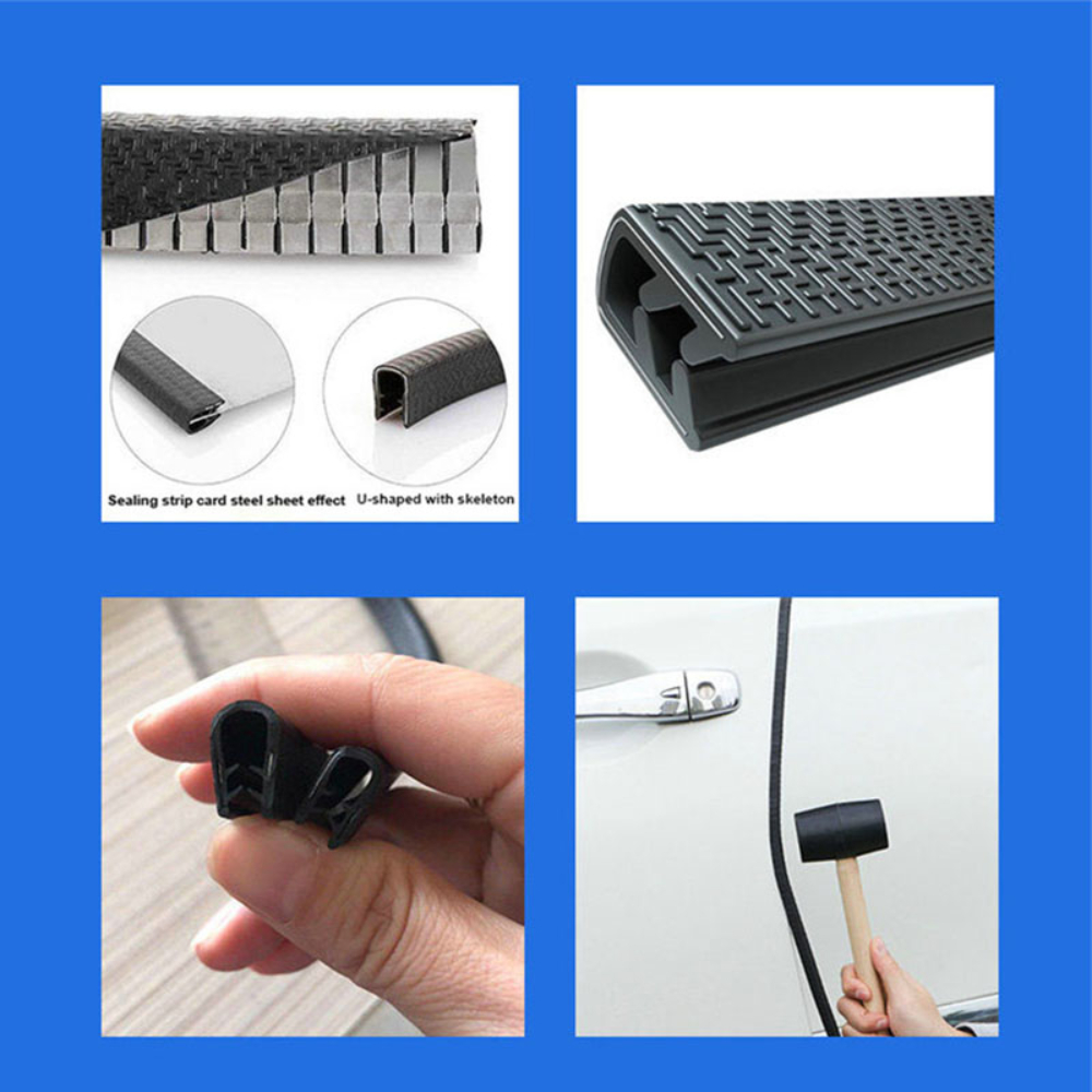 Car 10m Rubber Edging Protection Strip Door Edge Guards Trim Molding Side Protector Anti-Scratches Vehicle Car Accessories