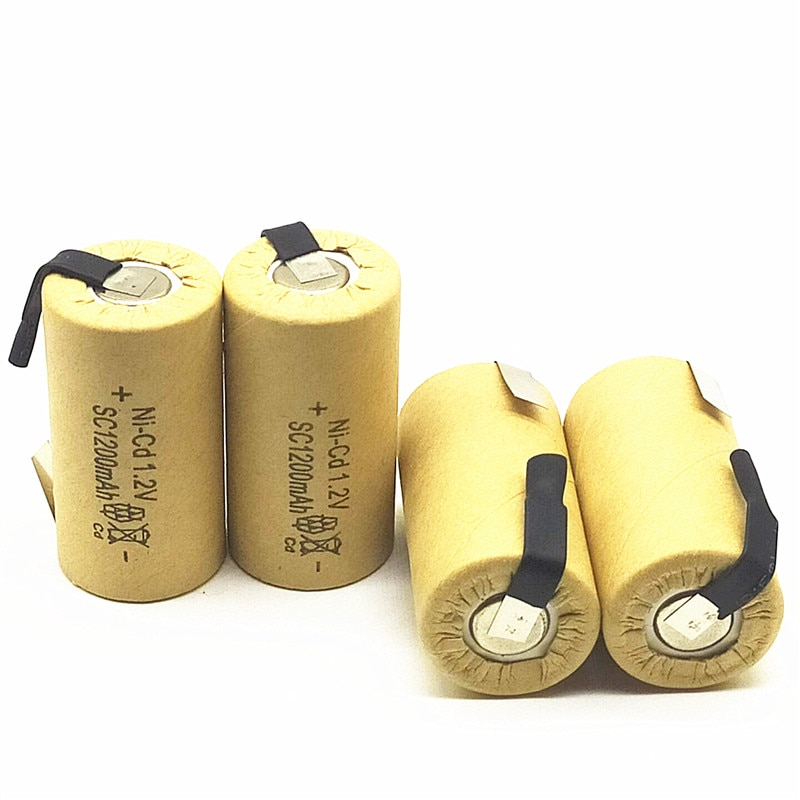 Oplaadbare Batterij Sub Batterij Sc Ni-Cd Batterij 1.2 V Met Tab 1200 Mah Voor Elektrische Tool