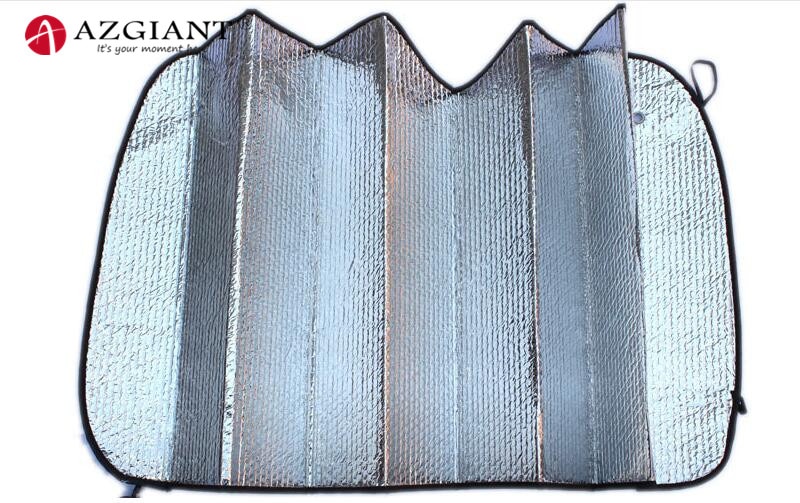 Car sun block 140*70cm double-sided silver bubble cotton summer sun protection Auto Visor Windshield Windscreen shade