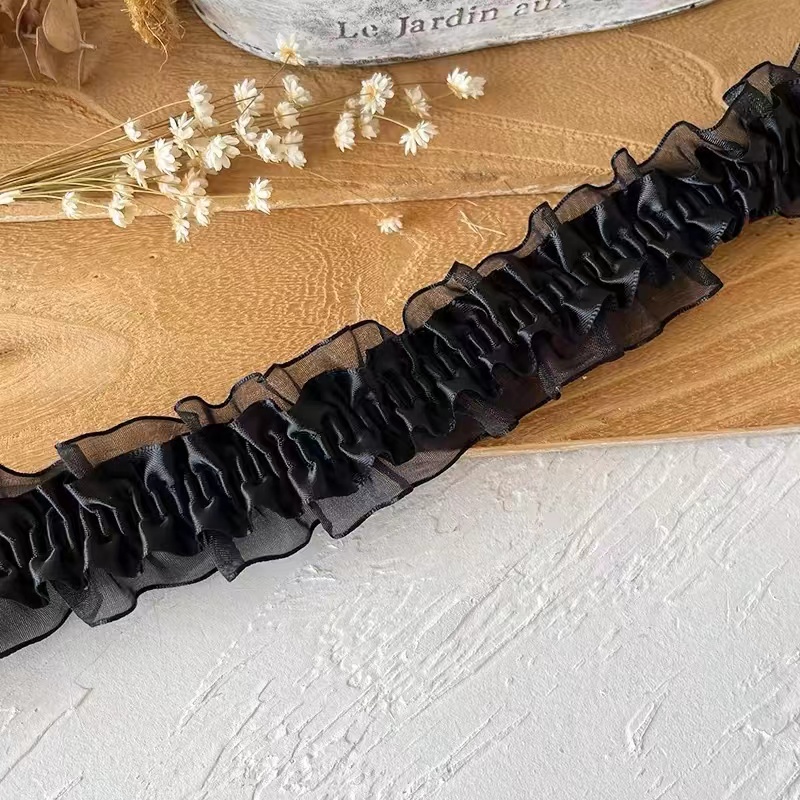 4CM de ancho bordado cuentas de flores blancas tela de encaje de tul cinta para ajuste DIY costura volante apliques Collar decoración de vestido de Dubái: Latón envejecido