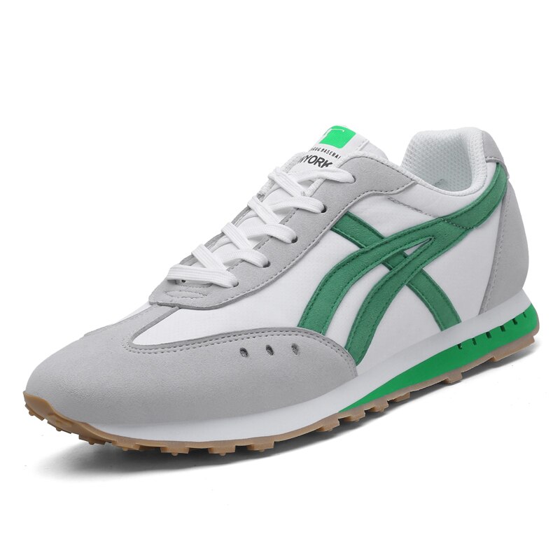 Man golfsneakers hvid beige udendørs forår sommer åndbare golfsko herre lette atletiske sneakers: Hvid / 44