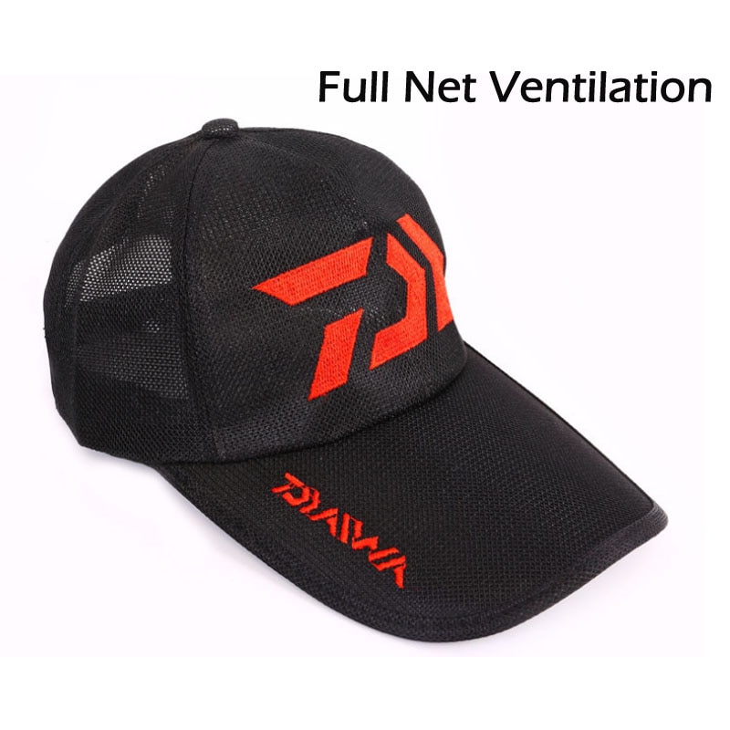 DAIWA Men Women Full Net Cap Fishing Cycling Golf Outdoor Sports UV Block Sun hat Sunshade Hiking Camping Breathable Sun hats