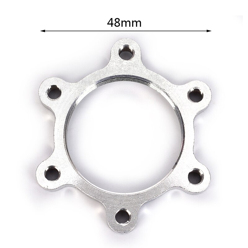 Adaptador de pestaña de 6 pernos para bicicleta, bujes roscados de rueda libre, Rotor de freno de disco, adaptador de pestaña, 1 Uds.