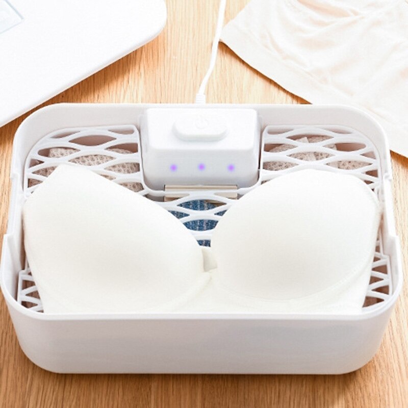 Sterilizzatore UV per uso domestico, vestiti per bambini, biancheria intima, maschere, conservazione dei vestiti asciutti disinfezione UV integrata, bianco