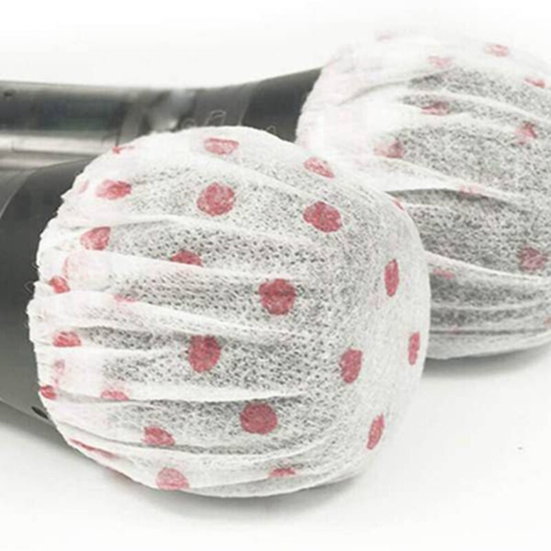 300 Pcs Disposable Microphone Cover, Non Woven Fabric Handheld Mic Windsn for Karaoke, Any Shared Environment