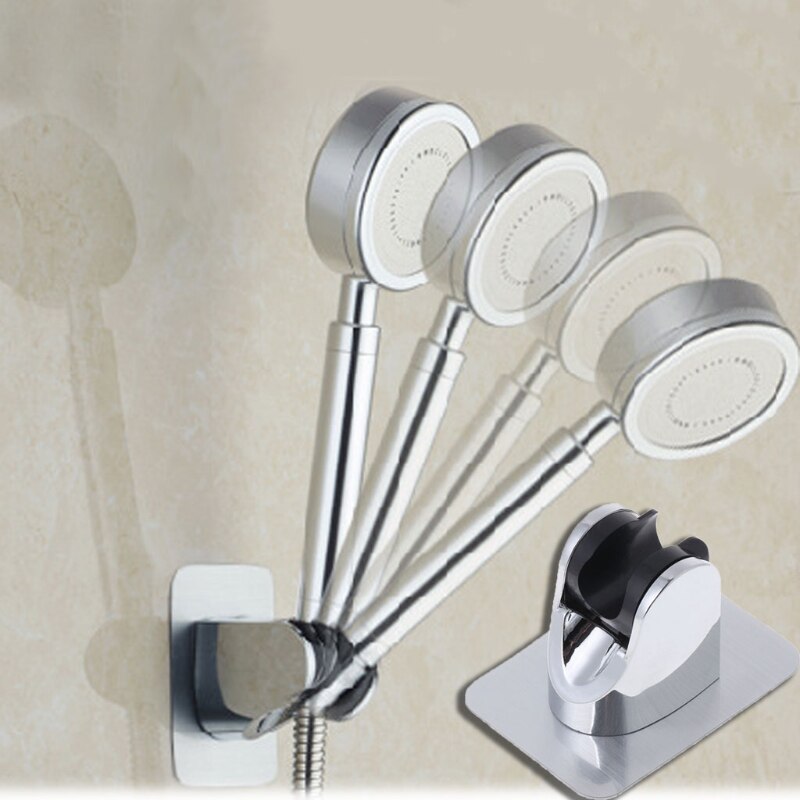 Head Holder Adjustable No Drilling Bracket Mount Shower Hand Attachable Sticker #0604