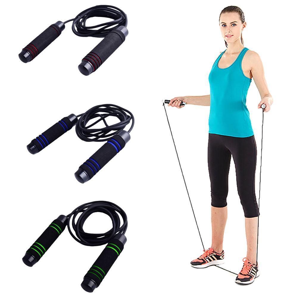 Adjustable Bodybuilding Aerobic Exercise Fitness Foam Handle Jump Skipping Rope