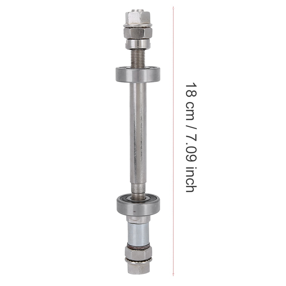 14Cm 18Cm Fiets Wielnaaf Vooras Achter 6000 Lager Effen As Fiets Voor/Achteras Hendel fiets Reparatie Tool Accessoires: Rear