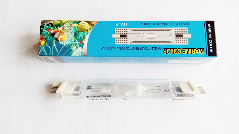 Marine farve 250w 10k 14k 20k hqi  fc2 base dobbelt endet metalhalogen pære koral levende stenrev koralfisk akvarium