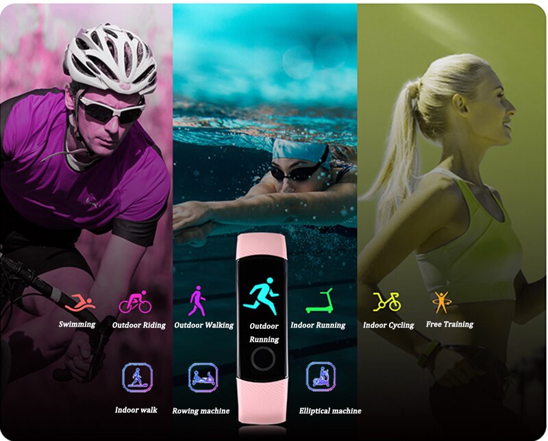 Honor band 5 wereldwijde versie smartband amoled hartslag fitness slaap zwemmen sport bloedzuurstofmeter