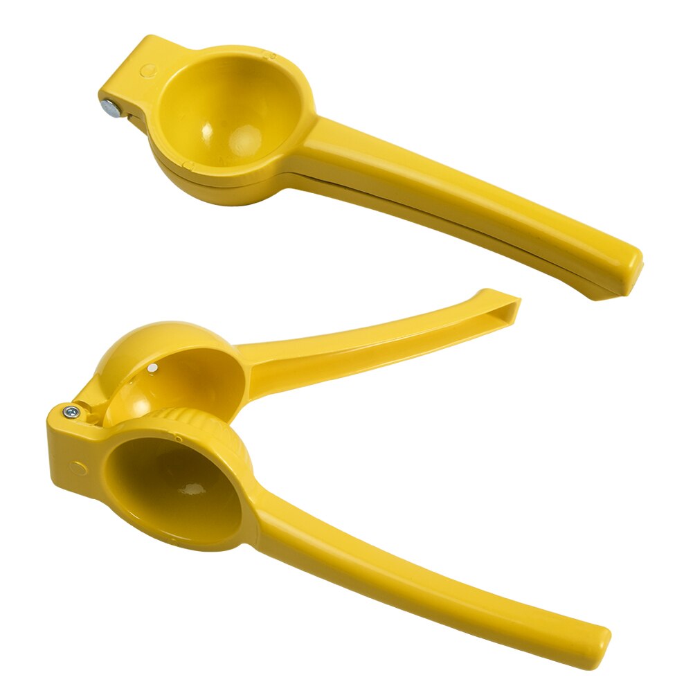 Lemon Squzeer Hand Press Practical Fresh Juice Multifunctional Kitchen Tool Manual Home Yellow Aluminum Alloy Portable Durable